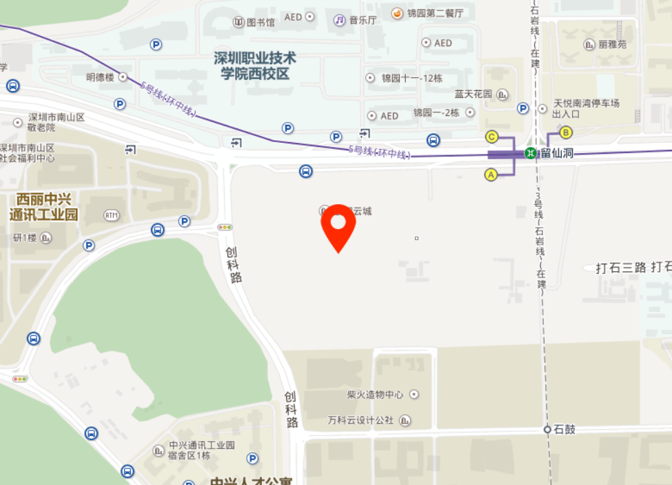 创智云城（中国稀土大厦）地图位置
